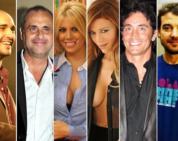 Abel Pintos, Jorge Rial, Wanda Nara, Evangelina Anderson, Sebastián Estevanéz y Pedro Alfonso
