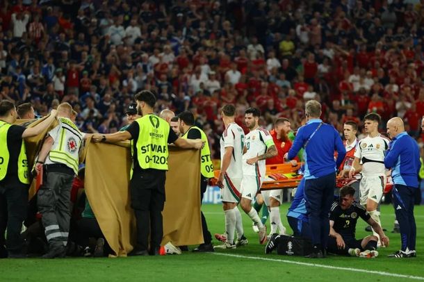 Cómo está Barnabas Varga tras el choque en la Eurocopa: sufrió conmoción cerebral y varias fracturas en el rostro