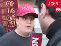 Libertarios increparon a Lautaro Maislin en la previa al acto de Javier Milei