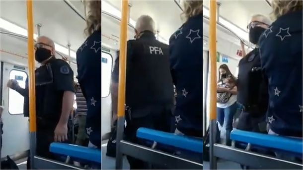 Tomen conciencia: el discurso de un policía en el tren Sarmiento sobre el uso de barbijo