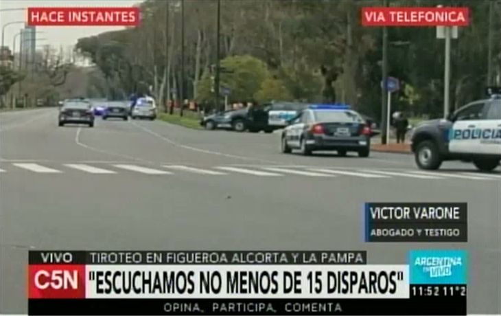 Así fue el tiroteo entre policías y ladrones 
