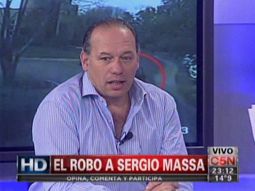 berni: el robo a massa tiene una alta connotacion politica berni: el robo a massa tiene una alta connotacion politica