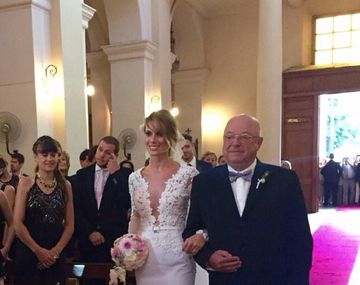 Así fue el casamiento por Iglesia de Chechu Bonelli y Darío Cvitanich