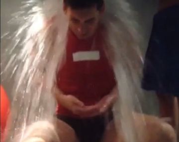 Messi se sumó al desafío del agua helada y desafió al Kun Agüero y Pocho Lavezzi