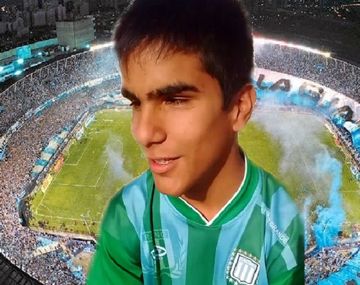 Leandro, un niño ciego hincha de Racing, que sueña con conocer el Cilindro