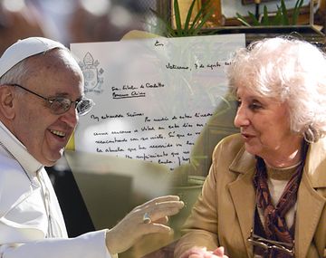 La carta del Papa a Estela por la recuperación de su nieto