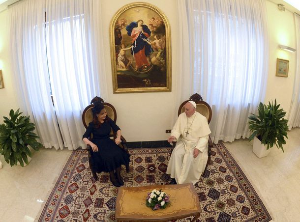 Las fotos del encuentro que mantuvieron la Presidenta y Francisco