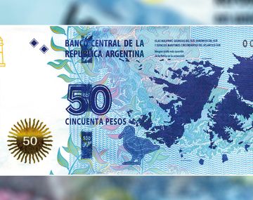 Conocé el nuevo billete de $50 por Malvinas: sale la semana próxima