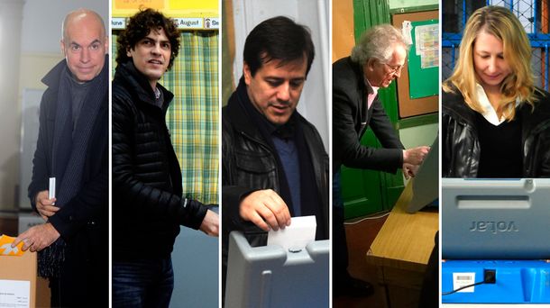 Ya votaron los cinco candidatos a jefe de Gobierno de la Ciudad