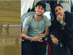 Neymar y Dani Alves llegaron sobre la hora al casamiento de Messi y Antonella Neymar y Dani Alves llegaron sobre la hora al casamiento de Messi y Antonella