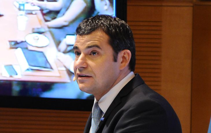 Galuccio da detalles de los trabajos luego de la inundación