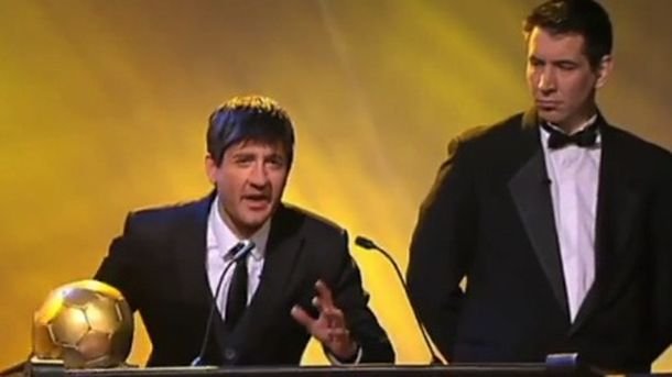 La ridícula imitación de Messi ganando el Balón de Oro