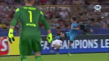 de mitad de cancha: mira el golazo que le hicieron al barcelona por champions de mitad de cancha: mira el golazo que le hicieron al barcelona por champions