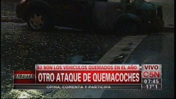 los quemacoches volvieron a atacar, ahora en belgrano los quemacoches volvieron a atacar, ahora en belgrano