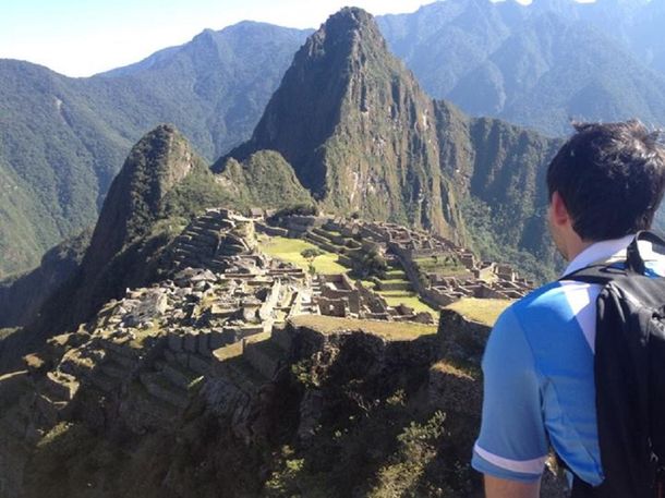 Argentino en el Machu Picchu