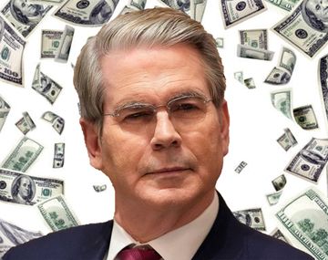 Scott Bessent y su lluvia de dólares.
