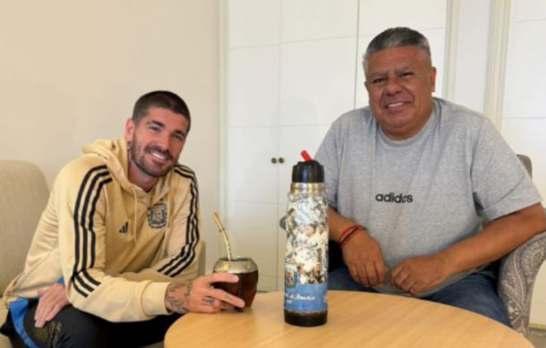 Chiqui Tapia compartió mates con Rodrigo De Paul y recordó a Lionel Messi: No te pongas celoso