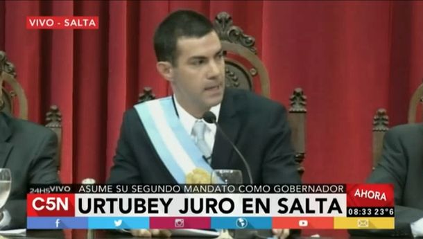 Urtubey asumió por tercera vez como gobernador de Salta
