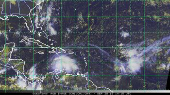 La imagen muestra la fuerza del&nbsp;huracán&nbsp;Matthew