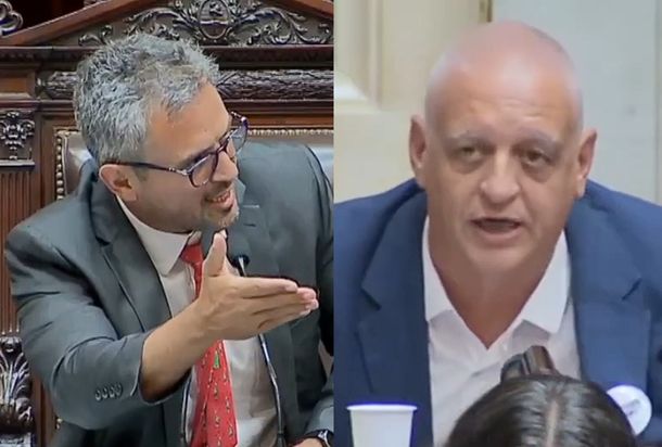 Sesión caliente: un diputado entregó cadenas a Martín Menem en señal de esclavitud y el libertario explotó