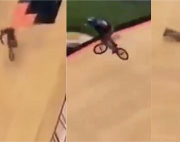 VIDEO: Un motociclista falló en una prueba y remontó la situación con un gesto cómico