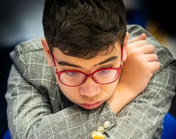 No se dio: Faustino Oro quedó a un paso del récord de GM más joven de la historia