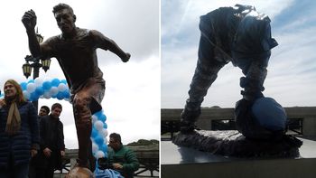 Así quedó la estatua de Lionel Messi en Buenos Aires Así quedó la estatua de Lionel Messi en Buenos Aires