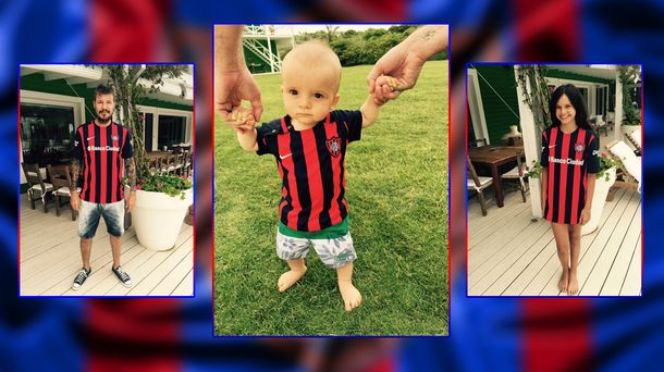 Tinelli y sus cuervitos presentaron la nueva camiseta de San Lorenzo