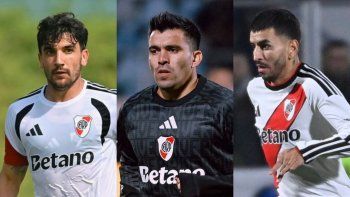 la enfermeria de river: tres jugadores terminaron lesionados ante gimnasia