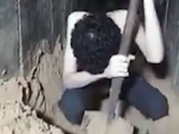 Cruel video publicado de Hamás sobre un rehén israelí: Cavo mi propia tumba
