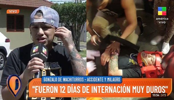 Gonzalito de Los Wachiturros se recuperó tras sufrir un terrible accidente