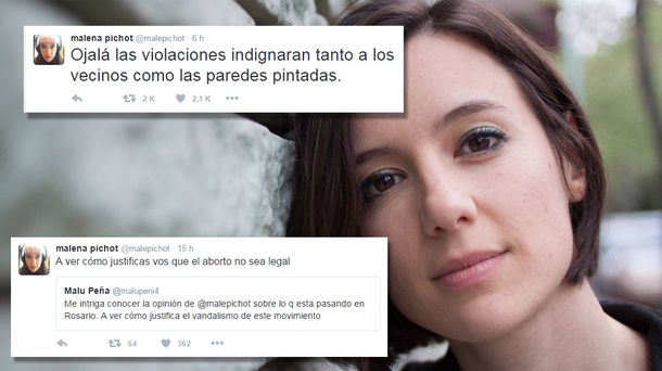 Malena Pichot hizo una reflexión tras la marcha realizada en Rosario.