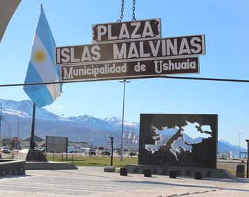 Plaza Islas Malvinas, sede del acto oficial