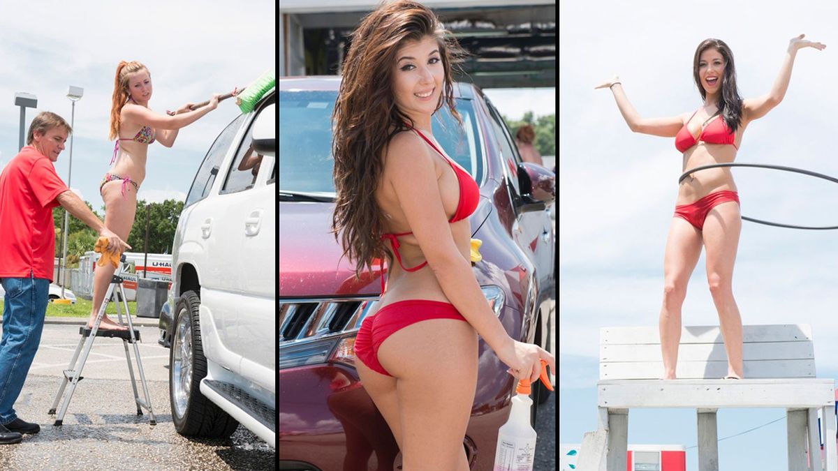 Baywash Car Wash: Bikini-clad Car Cleaning Services 