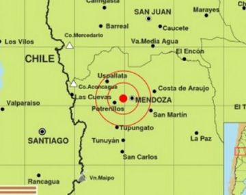 Otro sismo afectó a la provincia de Mendoza