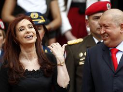 Cristina Kirchner con Hugo Chávez
