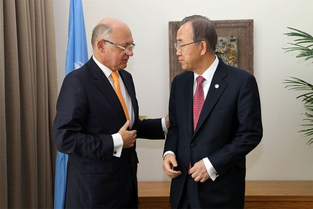 Timerman se reunió con Ban Ki-moon en Nueva York