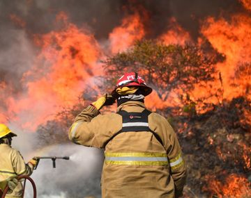 Incendios en C&oacute;rdoba: arduo trabajo de los bomberos para combatir el fuego&nbsp;