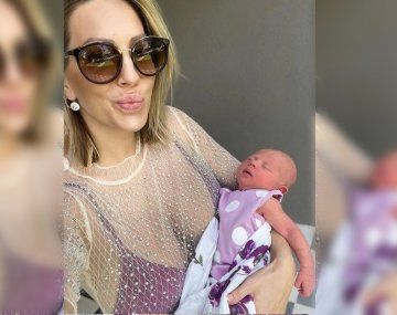 Noelia Marzol mostró la cara de su hija recién nacida por primera vez