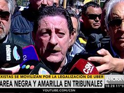 Viviani, titular de taxistas, entregó un petitorio contra Uber Viviani, titular de taxistas, entregó un petitorio contra Uber