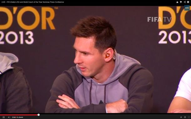 Messi: Espero ganar el Balón de Oro, pero si no ocurre no hay problema