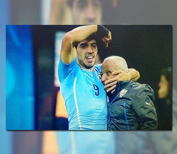 Conocé la emotiva historia detrás del kinesiólogo que abrazó Luis Suárez