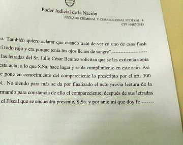La declaración completa del maquinista del accidente en Once