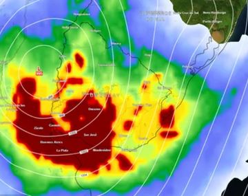 Se espera un temporal en Buenos Aires para el próximo martes. Fuente: Meteored.