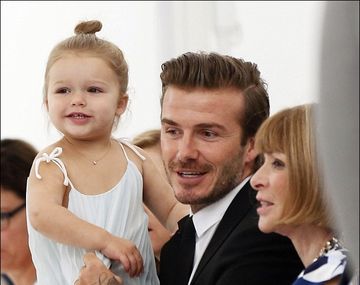 David Beckham y su tierna hija en el desfile de Victoria