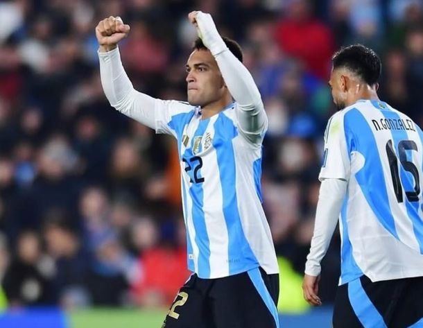 Lautaro Martínez marcó el 2-0 de Argentina ante Venezuela