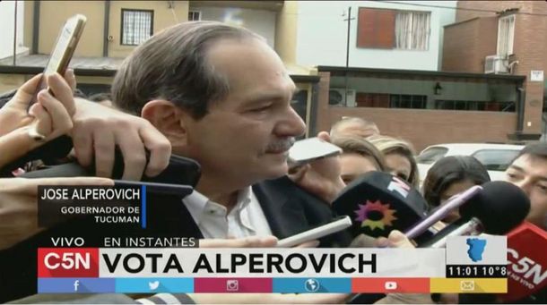 Votó Alperovich: No por ser humilde hay que subestimar a la gente
