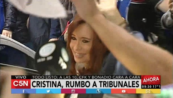 VIDEO: Así partió Cristina Kirchner hacia Comodoro Py