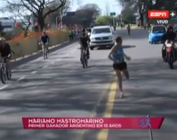 Blooper en la maratón porteña
