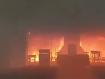 Se incendia la catedral de San Nicolás 